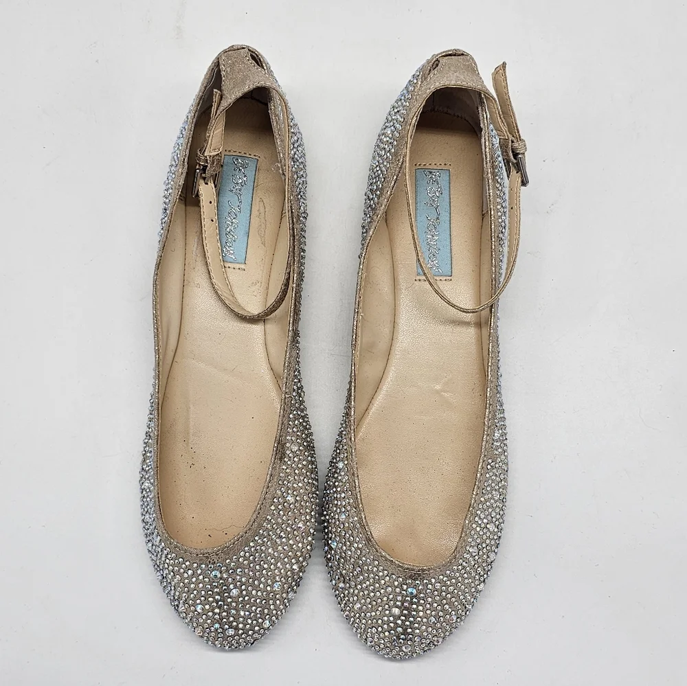 Betsey Johnso SB Joy Bling Weddin Prom Ballet Flats 6.5 - Picture 6 of 14